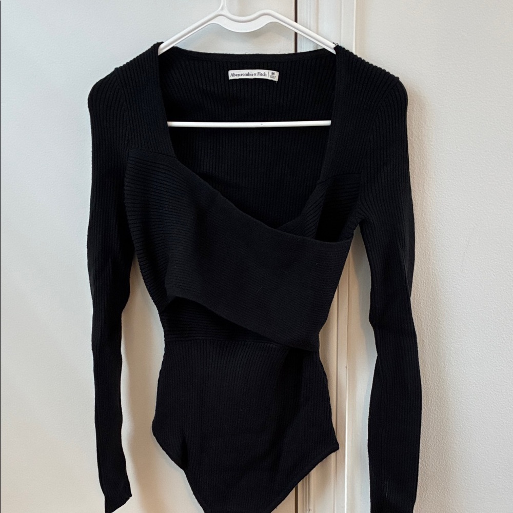 Women's Black Bodysuit Sweater by Abercrombie